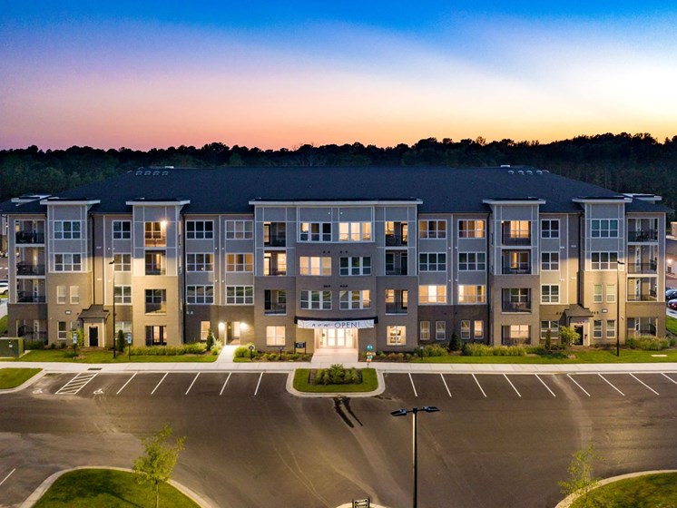 Night View Of Property at Abberly Solaire Apartment Homes, Garner